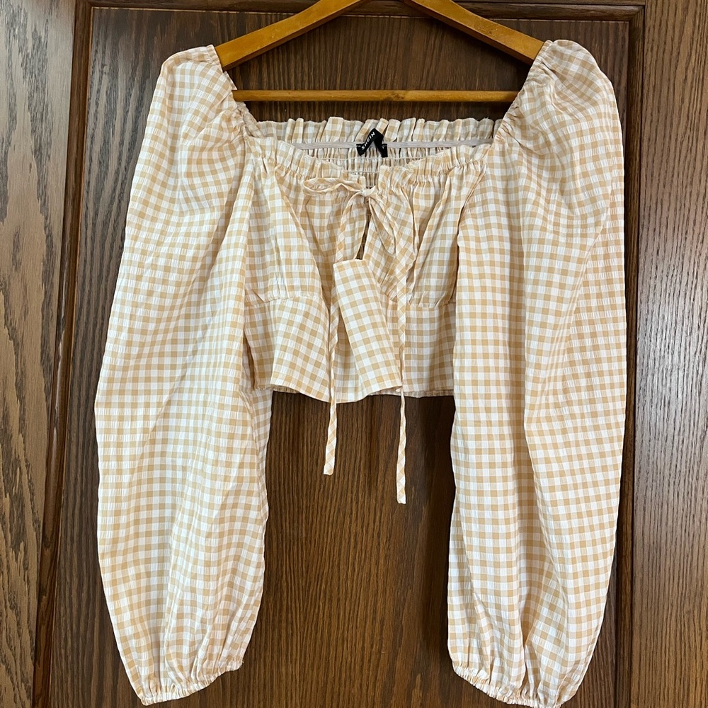 Plaid crop top